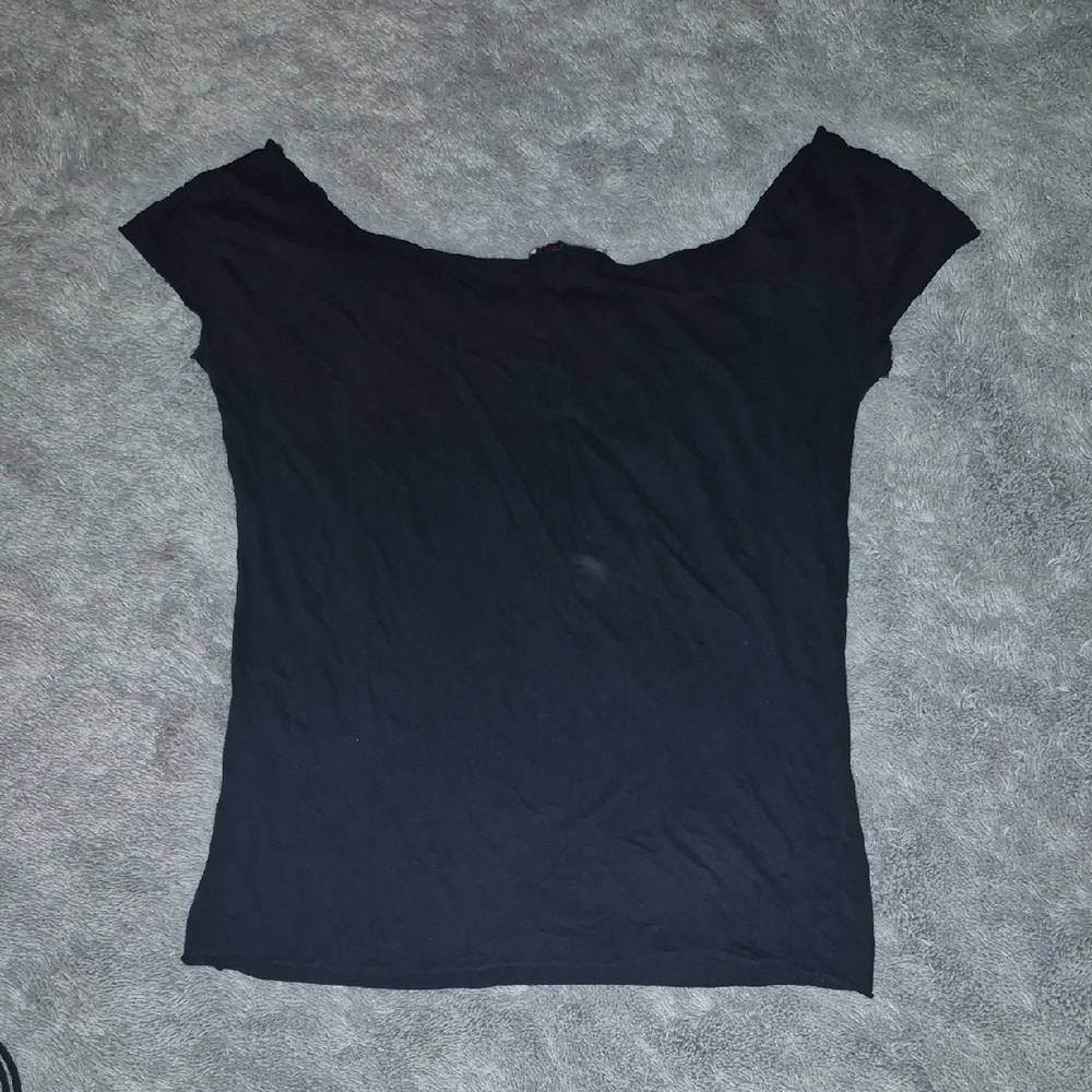 Michael Stars Black Short Sleeve Top - Picture 6 of 7